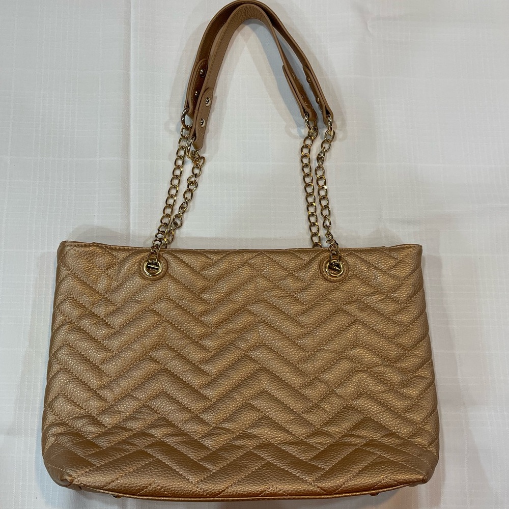 Charming Charlie Rose Gold Purse